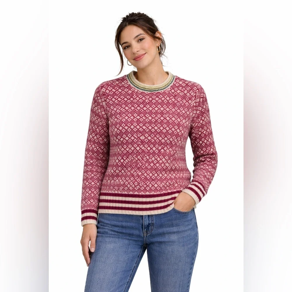 J. Crew Fair Isle 100% Wool Sweater – Women’s Sz Small